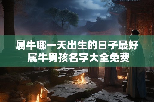 属牛哪一天出生的日子最好 属牛男孩名字大全免费