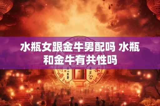 水瓶女跟金牛男配吗 水瓶和金牛有共性吗