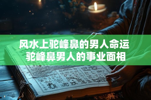 风水上驼峰鼻的男人命运 驼峰鼻男人的事业面相