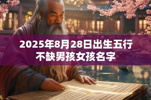 2025年8月28日出生五行不缺男孩女孩名字