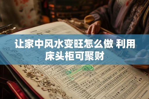 让家中风水变旺怎么做 利用床头柜可聚财