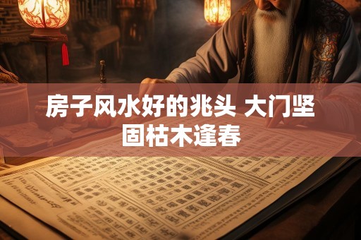 房子风水好的兆头 大门坚固枯木逢春