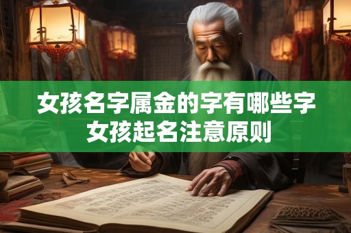 女孩名字属金的字有哪些字 女孩起名注意原则