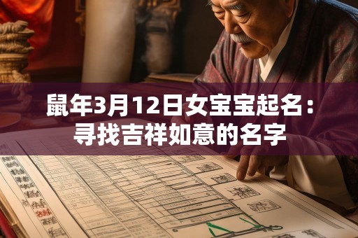 鼠年3月12日女宝宝起名：寻找吉祥如意的名字