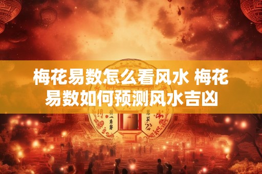 梅花易数怎么看风水 梅花易数如何预测风水吉凶