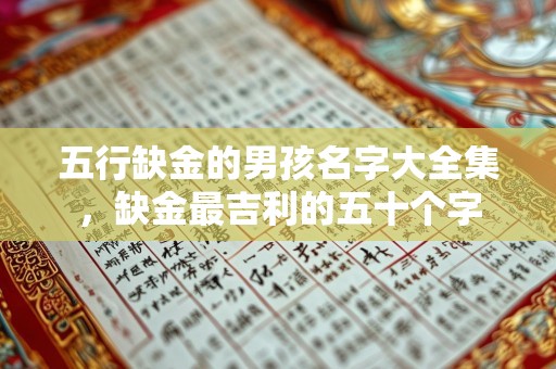 五行缺金的男孩名字大全集，缺金最吉利的五十个字