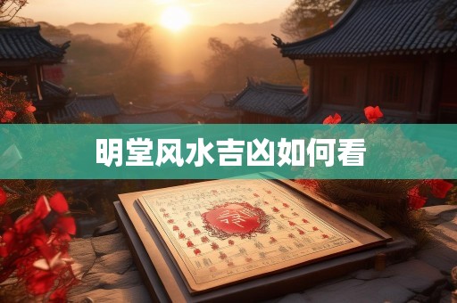 明堂风水吉凶如何看