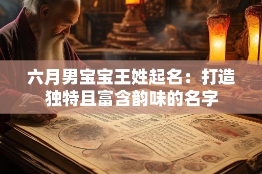 六月男宝宝王姓起名：打造独特且富含韵味的名字