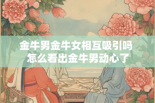 金牛男金牛女相互吸引吗 怎么看出金牛男动心了