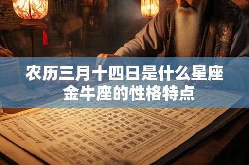 农历三月十四日是什么星座  金牛座的性格特点