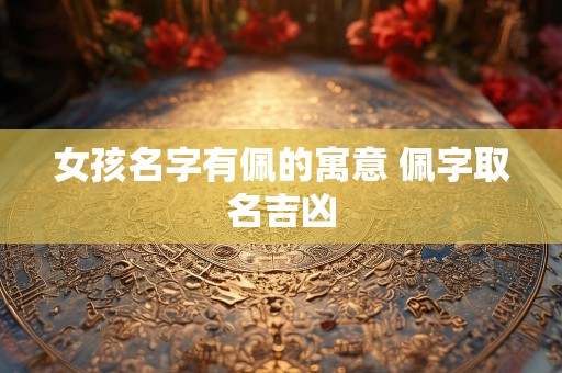 女孩名字有佩的寓意 佩字取名吉凶