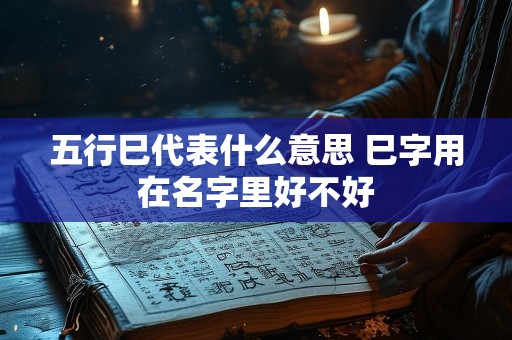 五行巳代表什么意思 巳字用在名字里好不好