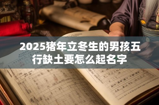 2025猪年立冬生的男孩五行缺土要怎么起名字