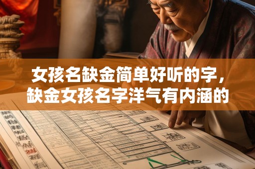 女孩名缺金简单好听的字，缺金女孩名字洋气有内涵的