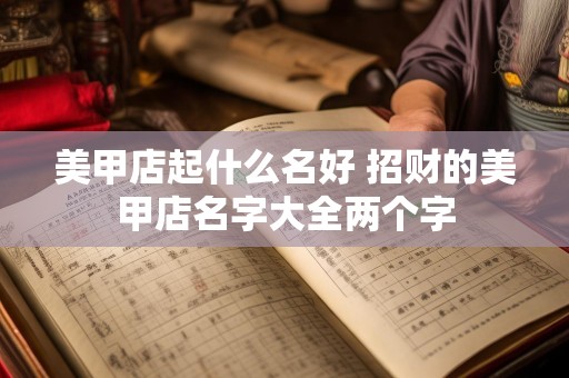 美甲店起什么名好 招财的美甲店名字大全两个字