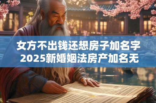 女方不出钱还想房子加名字 2025新婚姻法房产加名无效