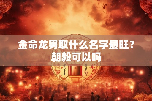 金命龙男取什么名字最旺？朝毅可以吗
