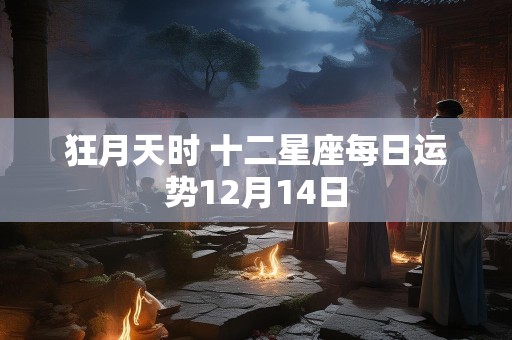 狂月天时 十二星座每日运势12月14日
