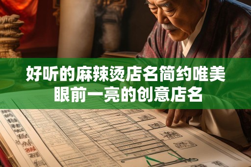 好听的麻辣烫店名简约唯美 眼前一亮的创意店名