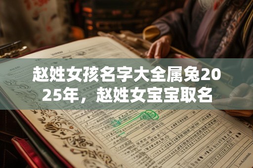赵姓女孩名字大全属兔2025年，赵姓女宝宝取名
