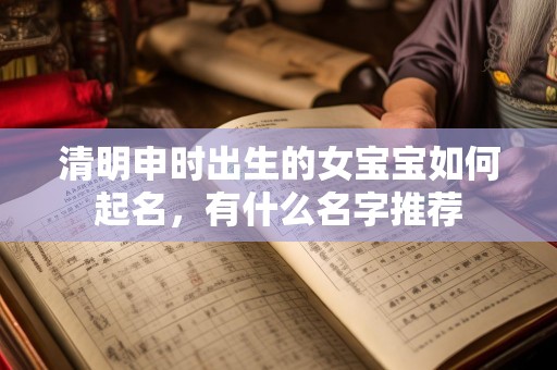 清明申时出生的女宝宝如何起名，有什么名字推荐