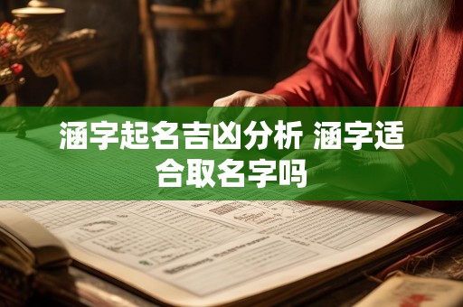 涵字起名吉凶分析 涵字适合取名字吗