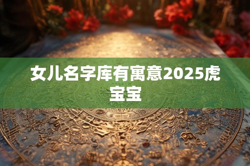 女儿名字库有寓意2025虎宝宝