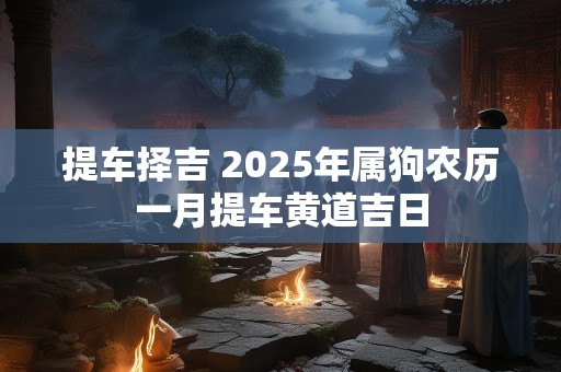 提车择吉 2025年属狗农历一月提车黄道吉日