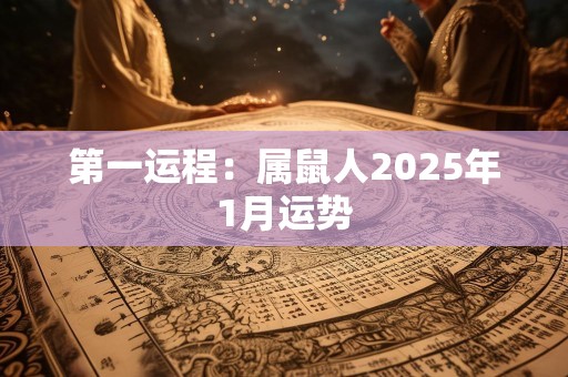 第一运程：属鼠人2025年1月运势