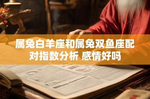 属兔白羊座和属兔双鱼座配对指数分析 感情好吗