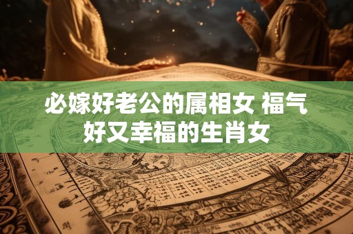 必嫁好老公的属相女 福气好又幸福的生肖女