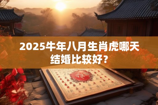 2025牛年八月生肖虎哪天结婚比较好？