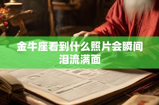 金牛座看到什么照片会瞬间泪流满面