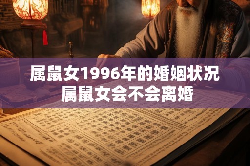 属鼠女1996年的婚姻状况 属鼠女会不会离婚