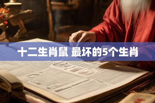 十二生肖鼠 最坏的5个生肖