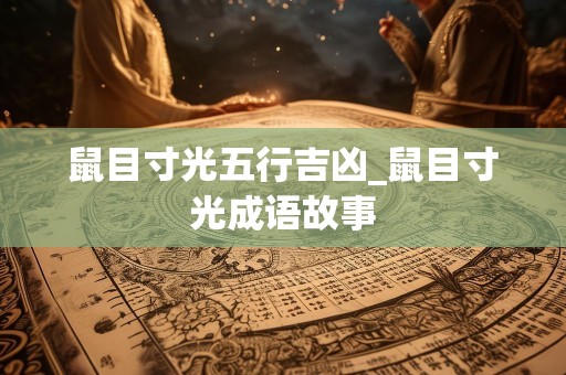 鼠目寸光五行吉凶_鼠目寸光成语故事
