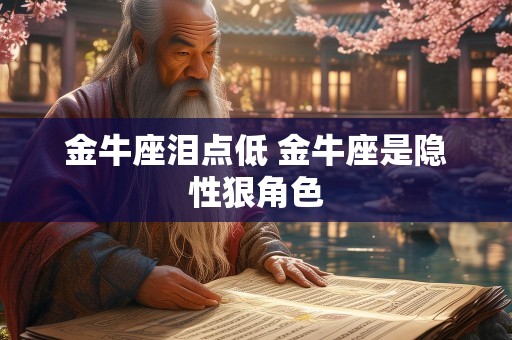 金牛座泪点低 金牛座是隐性狠角色