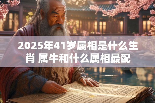 2025年41岁属相是什么生肖 属牛和什么属相最配