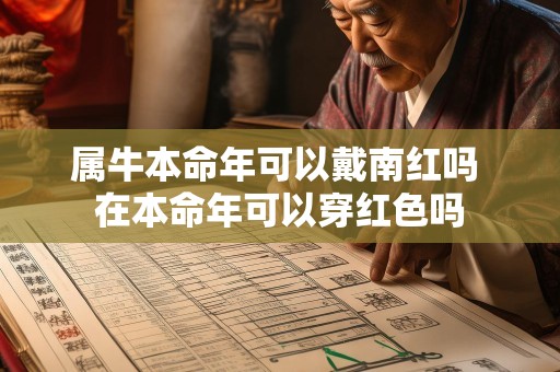 属牛本命年可以戴南红吗 在本命年可以穿红色吗