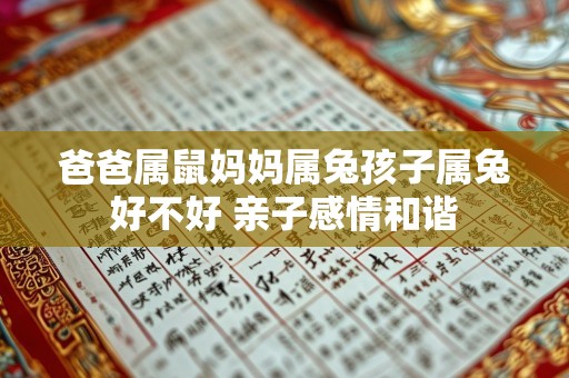 爸爸属鼠妈妈属兔孩子属兔好不好 亲子感情和谐