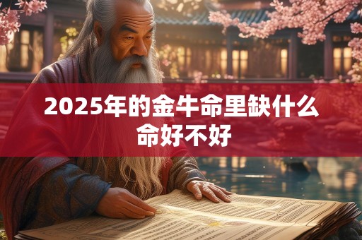 2025年的金牛命里缺什么 命好不好