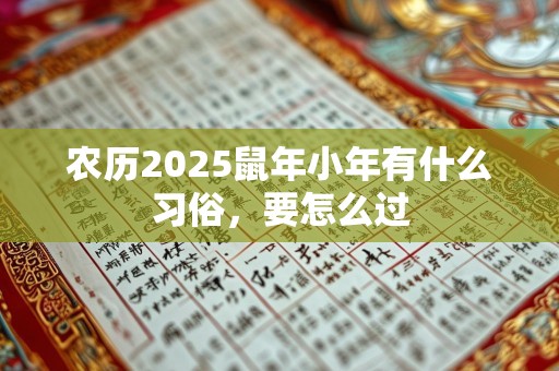 农历2025鼠年小年有什么习俗，要怎么过