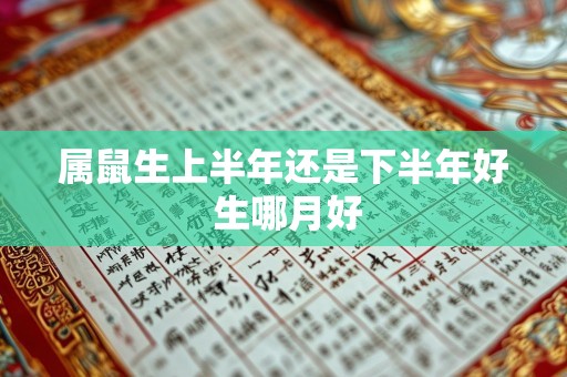 属鼠生上半年还是下半年好 生哪月好