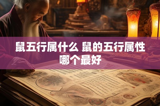 鼠五行属什么 鼠的五行属性哪个最好