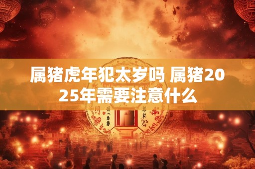 属猪虎年犯太岁吗 属猪2025年需要注意什么