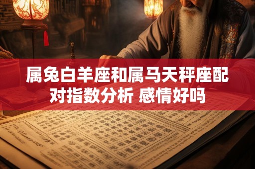 属兔白羊座和属马天秤座配对指数分析 感情好吗