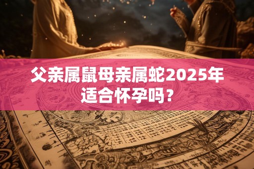 父亲属鼠母亲属蛇2025年适合怀孕吗？