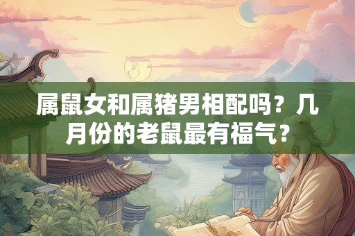 属鼠女和属猪男相配吗？几月份的老鼠最有福气？
