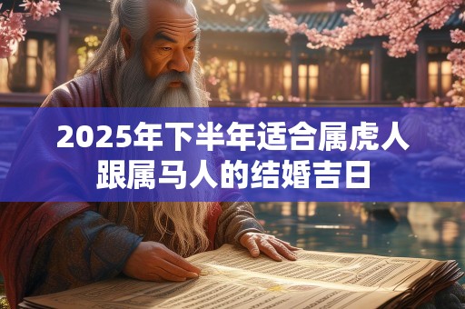2025年下半年适合属虎人跟属马人的结婚吉日