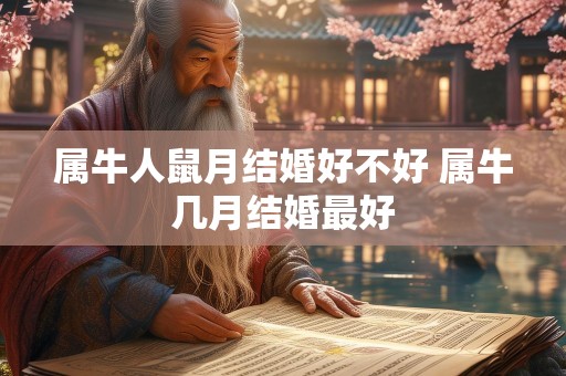 属牛人鼠月结婚好不好 属牛几月结婚最好